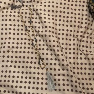 Long tassel necklace